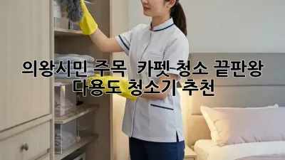 의왕시민 주목! ✨ 카펫 청소 끝판왕 다용도 청소기 추천
